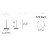 Round aluminum high table Rockwall