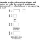 Rectangular garden table made of porcelain stoneware Tobobe