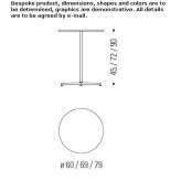 Round garden table with 4-star base Jirnsum