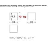 Kwadratowy stół z HPL Dziuche