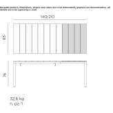 DurelTOP extendable rectangular garden table Sigillo