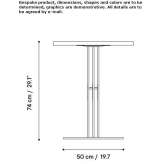 Round steel garden table Suesel