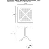 DurelTOP square table with height adjustment Uetersen