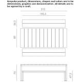 Powder-coated aluminum table with benches Sigillo