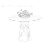 Round garden table Bussang