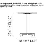 Square drop-down steel garden table Waukomis