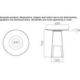 Round garden table Spitz