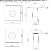 Square garden table Spitz