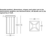 High polyethylene table with light Trstenik