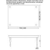 Rectangular methacrylate table Ellikom