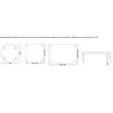 Round methacrylate table Ellikom