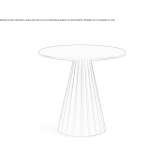 Round metal table Shupenze