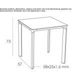 Designed wooden garden table Gostinu