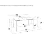 Extendable garden table Meyreuil