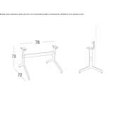 Rectangular garden table Sceaux