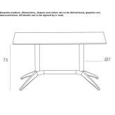 Garden table made of polypropylene Boituva