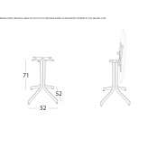 Garden table made of HPL Sceaux