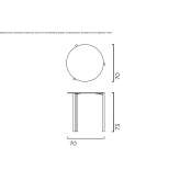 Stackable round table Arjona