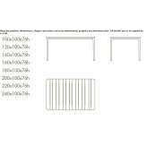 Rectangular teak garden table Suffern