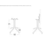 Garden table made of HPL Sceaux