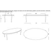 Oval garden table Bellus