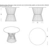 Round garden table Shiprock