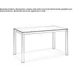 Rectangular garden table made of HPL Parigne