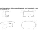 Oval dining table Merate