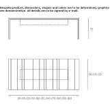 Rectangular garden table made of HPL Oancea