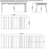 Extendable rectangular table made of HPL Sieradza