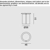 Round steel garden table Proceno