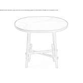 Oval brass garden table Walkern