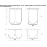 Round cement garden table Coba