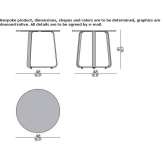 Garden table made of powder-coated aluminum Niles