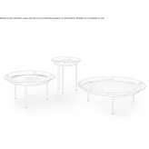 Round steel garden table Proceno