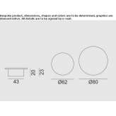 Round garden table Proceno