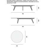 Ceramiczny stolik ogrodowy Londrina
