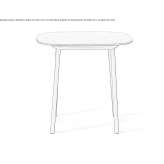 Square ceramic garden table Etoka