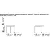 Aluminum garden table Mansac