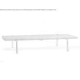 Rectangular garden table made of aluminum and wood Mullsjoe