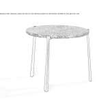 Round granite garden table Mullsjoe