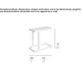 Rectangular garden table made of thermally lacquered aluminum Pamece