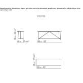 Rectangular stone coffee table Siran