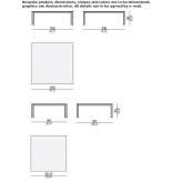 Low square garden table Geilo