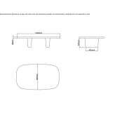 Concrete coffee table Cambui