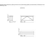 Rectangular iroko coffee table Siran