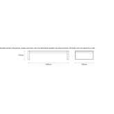 Rectangular coffee table made of powder-coated aluminum Ivanovac