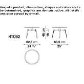 Corten™ round garden table Eschede