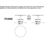 Round cement garden table Bariri