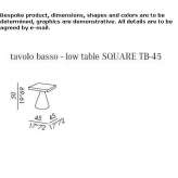 Square Ductal® garden table Glodeni